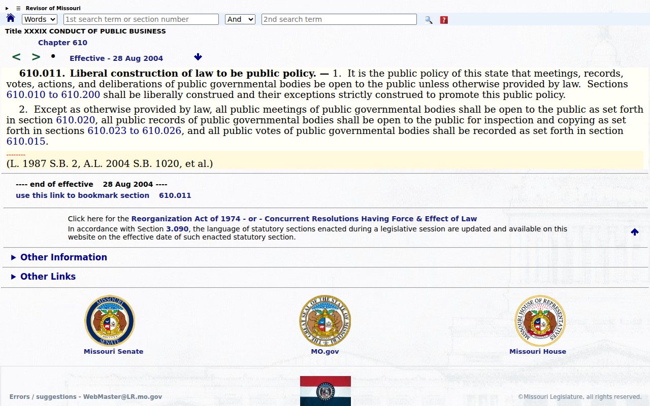 Dallas County civil docket Missouri public access policy