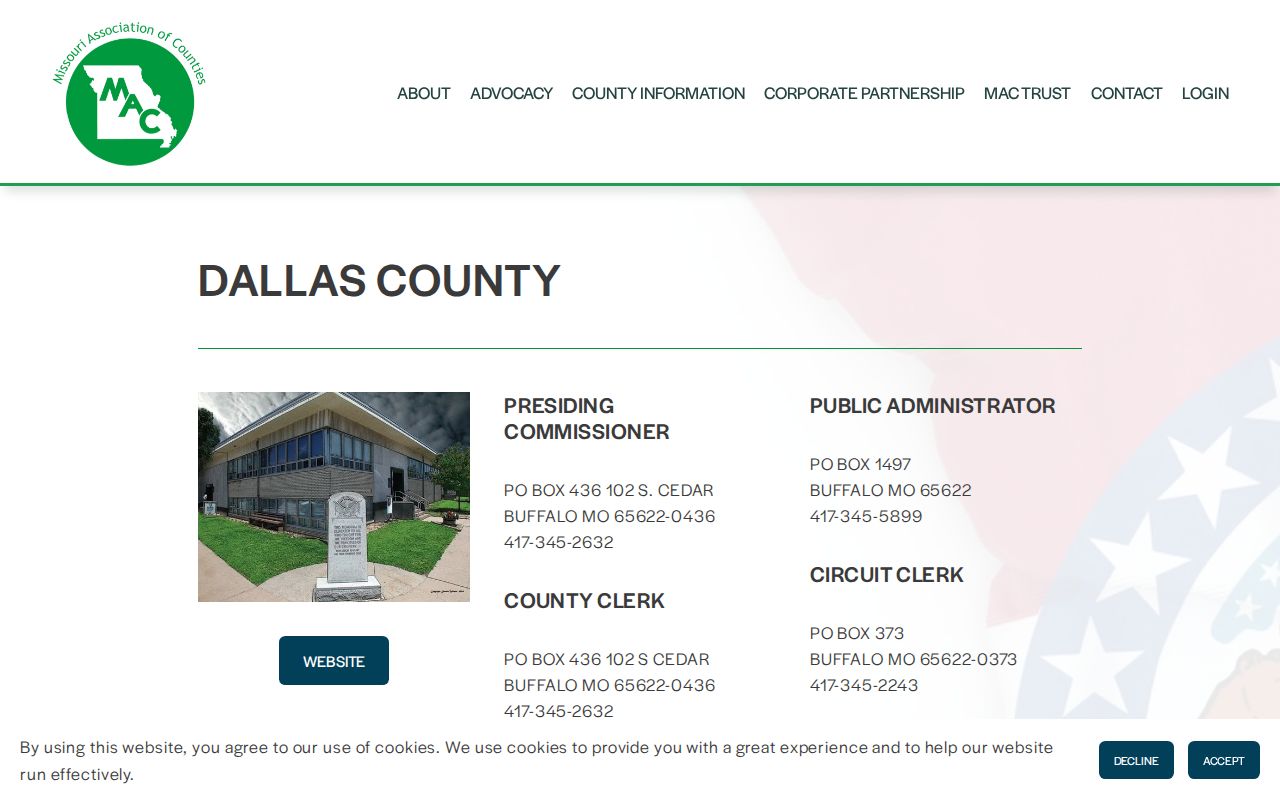 Dallas County court docket local contact reference